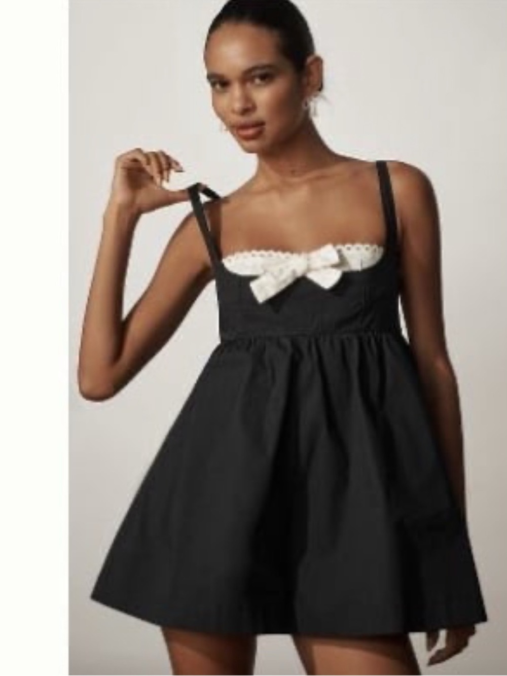 Maeve layered bustier romper